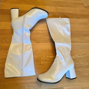 White GoGo Boots